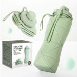 Silicone Folding Bottle (600ml)- Compact, Eco-Friendly, and Ready for Adventure
